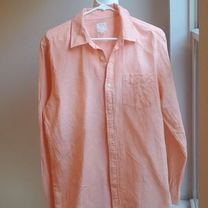 Gap Orange Linen shirt Large